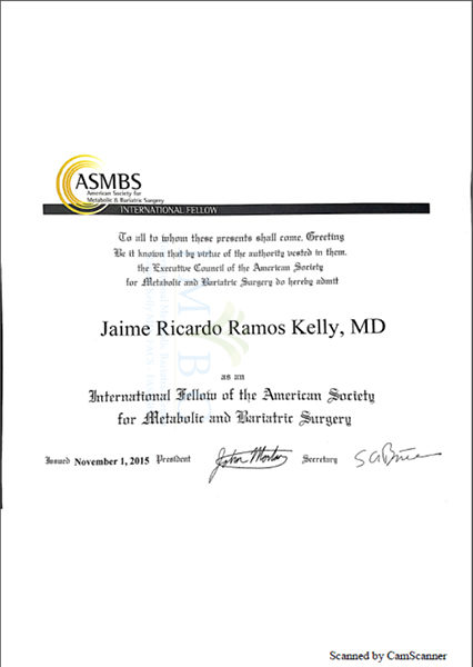 Dr. Jaime Ricardo Ramos Kelly Academic Credentials From USA - 2