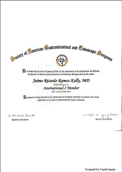 Dr. Jaime Ricardo Ramos Kelly Academic Credentials From USA - 3